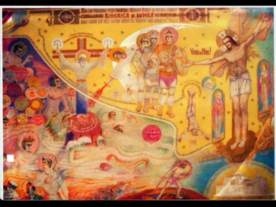 Parintele Arsenie Boca ~ pictura de la Biserica Draganescu ~