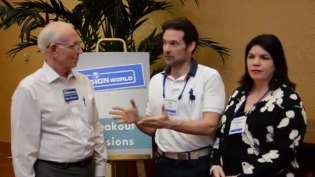 Ken Kindt and Jack Werner with Signworld Owners Elizabeth and Pat