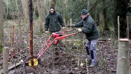 Exposition "Milieux" 2013, artiste in situ : Gilles Bruni (Un pourrissoir dans les sous-bois)