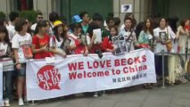 David Beckham arrives in China for soccer ambassador job