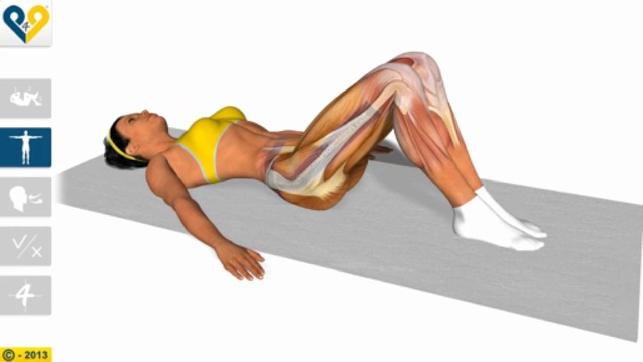 Elongación lumbar con rotación de las rodillas