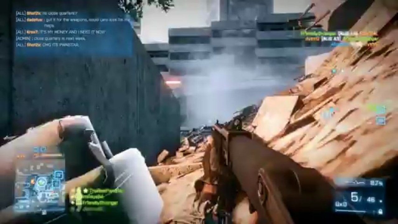 Battlefield 3: "Spas 12 Shotgun" (BF3 Spas-12 Gameplay Close Quarters)