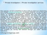 Private investigators-private investigation services