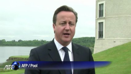 David Cameron arrive en Irlande du Nord pour le sommet du G8