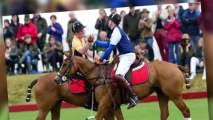 Prince Harry Competes Against His Brother William at Charity Polo Match