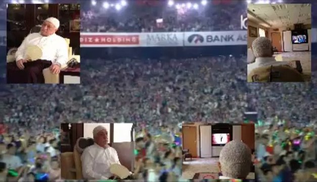 HÜZÜNLÜ FETHULLAH GÜLEN COŞKUSU kapanış 11.Türükçe Olimpiyatı
