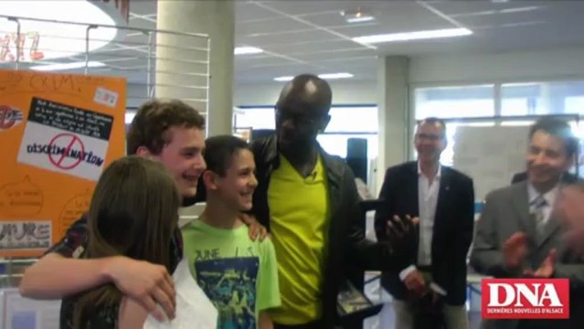 Lilian Thuram au collège Berlioz (Colmar)