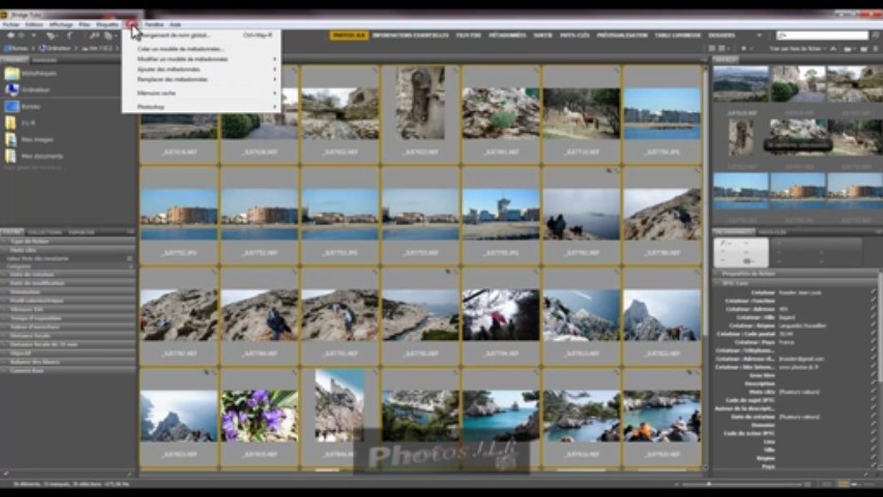 Adobe Bridge - 07 - Régler les Métadonnées