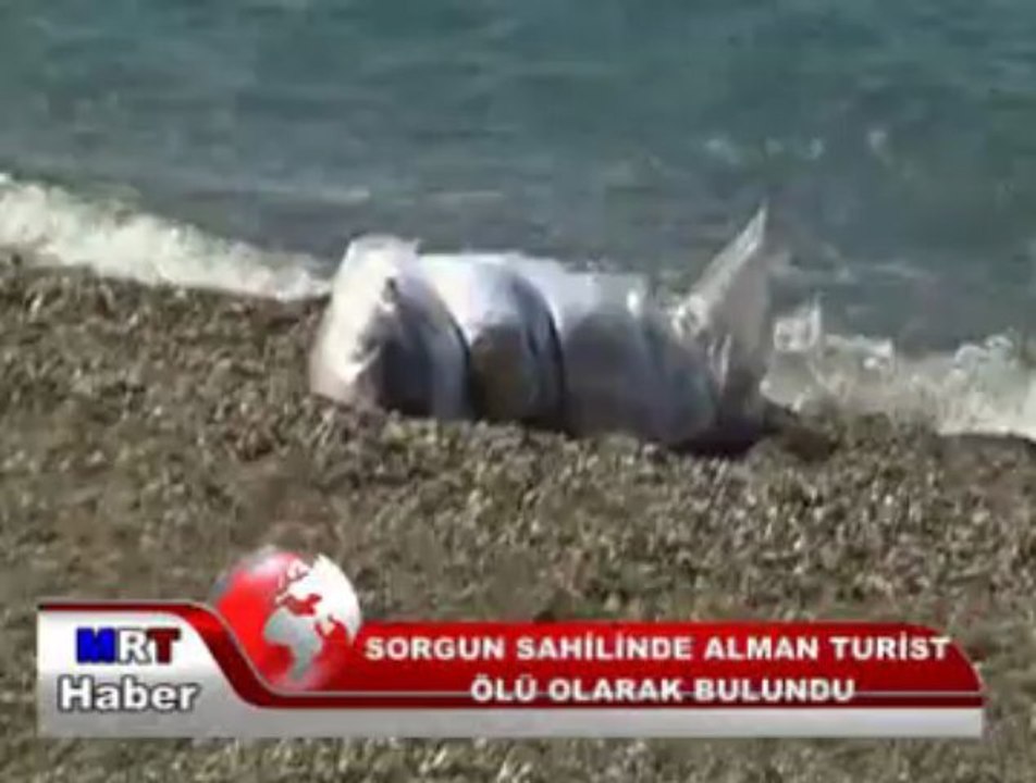 SORGUN SAHİLİNDE ALMAN TURİST ÖLÜ OLARAK BULUNDU