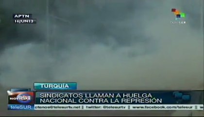 Sindicatos responderán con huelga a represión policial en Turquía
