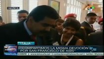 Presidente Maduro comparte con Francisco de Asís amor por los humildes