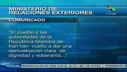 Felicita presidente Nicolás Maduro a homólogo iraní por triunfo