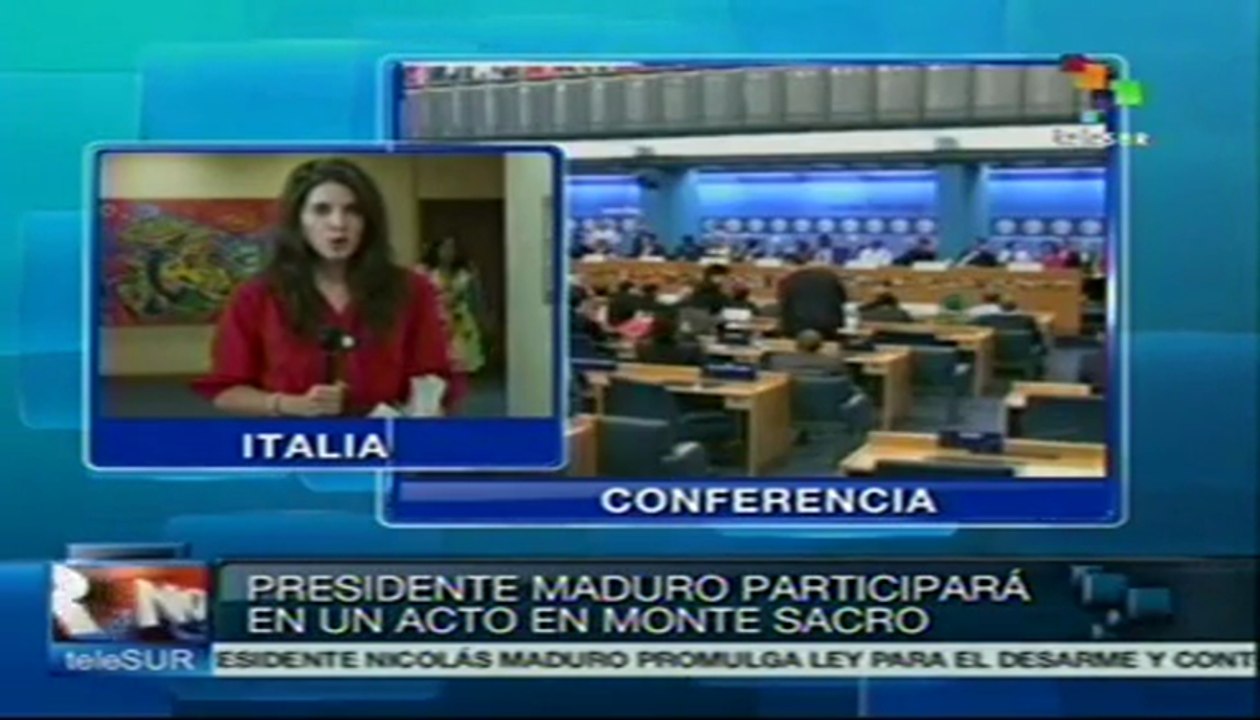 Pide presidente Maduro apoyo a FAO para erradicar hambre de Venezuela