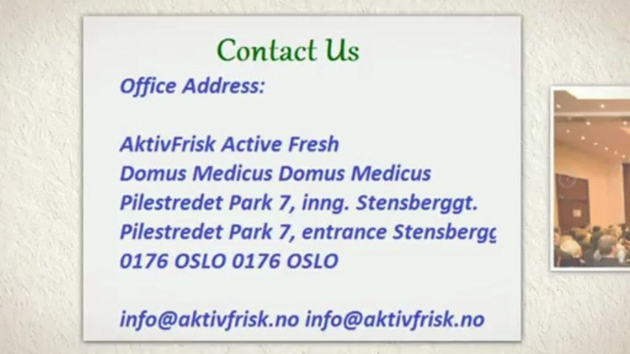 AktivFrisk | Behandling av Overvekt og Behandling av Depresjon Oslo