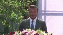 Beckham estrela evento beneficente na China