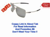 (* View features Oakley Mens Deviation OO4061-06 Polarized Square Sunglasses,Light Frame Black Iridi