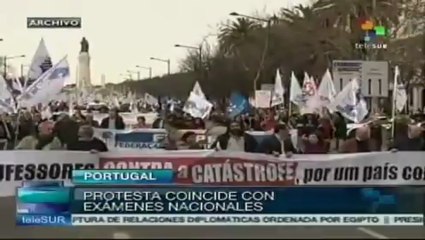 Profesores portugueses en huelga contra medidas de ajuste en el sector