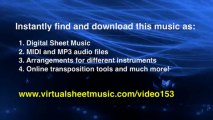 Ludwig van Beethoven's Fur Elise sheet music for violin and piano sheet music - Video Score