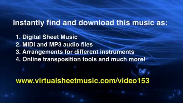 Ludwig van Beethoven's Fur Elise sheet music for violin and piano sheet music - Video Score