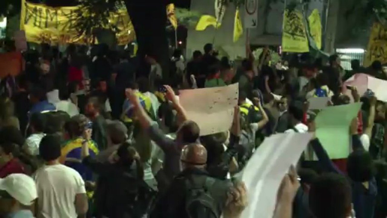 Protestas violentas en Brasil