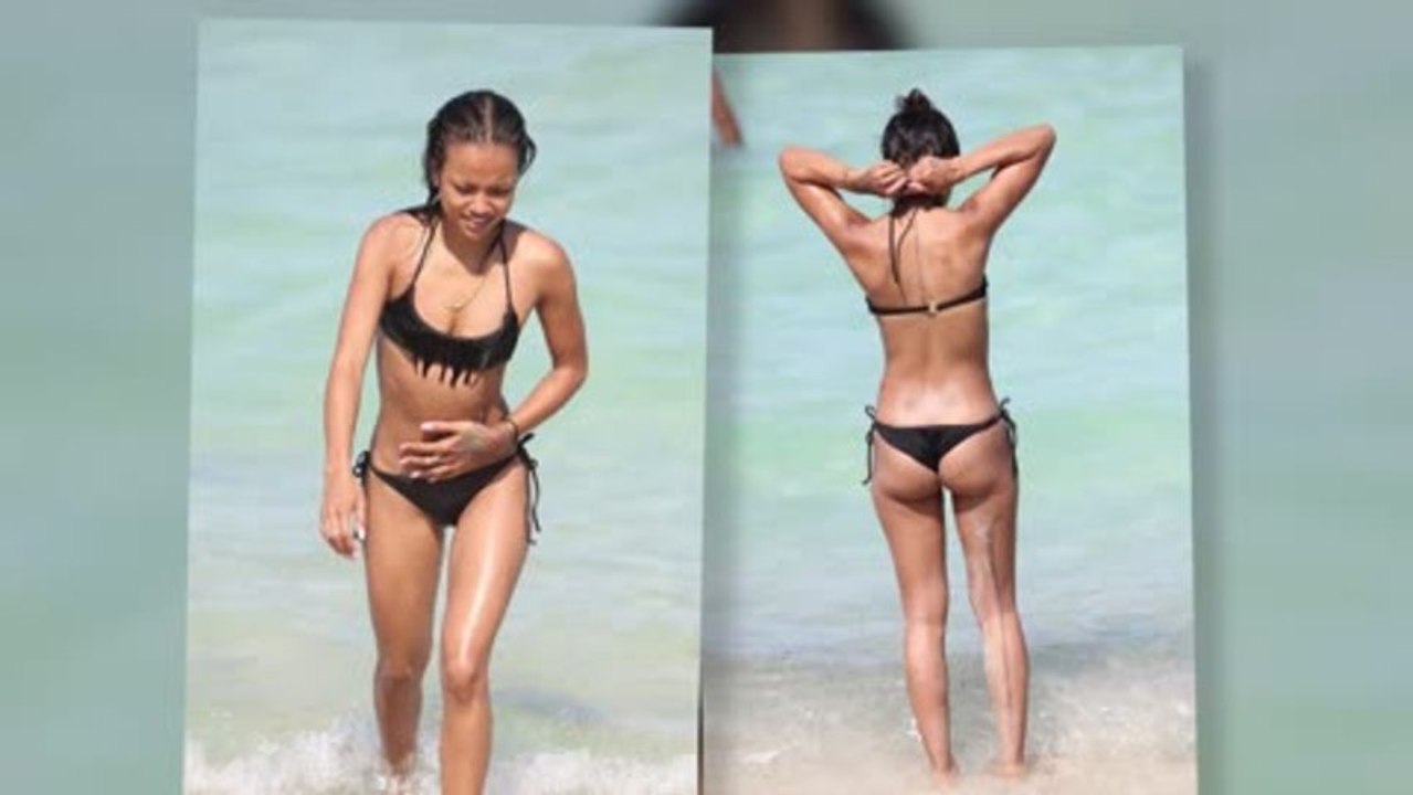 La petite-amie présumée de Chris Brown, Karrueche Tran se dévoile en bikini