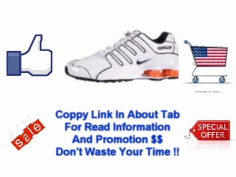 @^ Sale!!! Nike Men's NIKE SHOX NZ RUNNING SHOES 8 (WHITE DARK OBSIDIAN TTL ORANGE) Best Buy *&