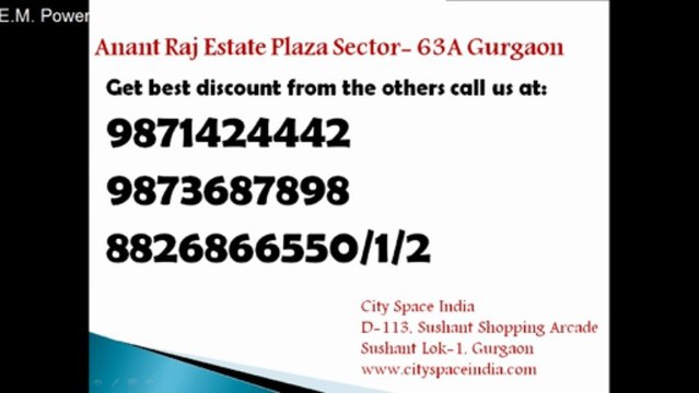 Anant Raj Estate~^~{9871424442}~^~ Anant raj Plaza , New Retail Projects