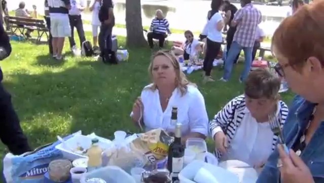 USB Rugby : pause repas pour les supporters au lac de Sault