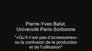 07.05.13 n°1 - Séminaire histoire de la mode et du vêtement - La mode : objet d’études ? (II) - Séance du 7 mai 2013 - Première partie