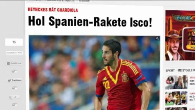 Heynckes recomienda a Isco