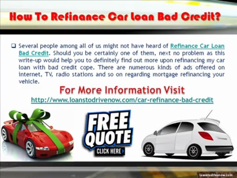 Why Refinancing Car Loans With Bad Credit