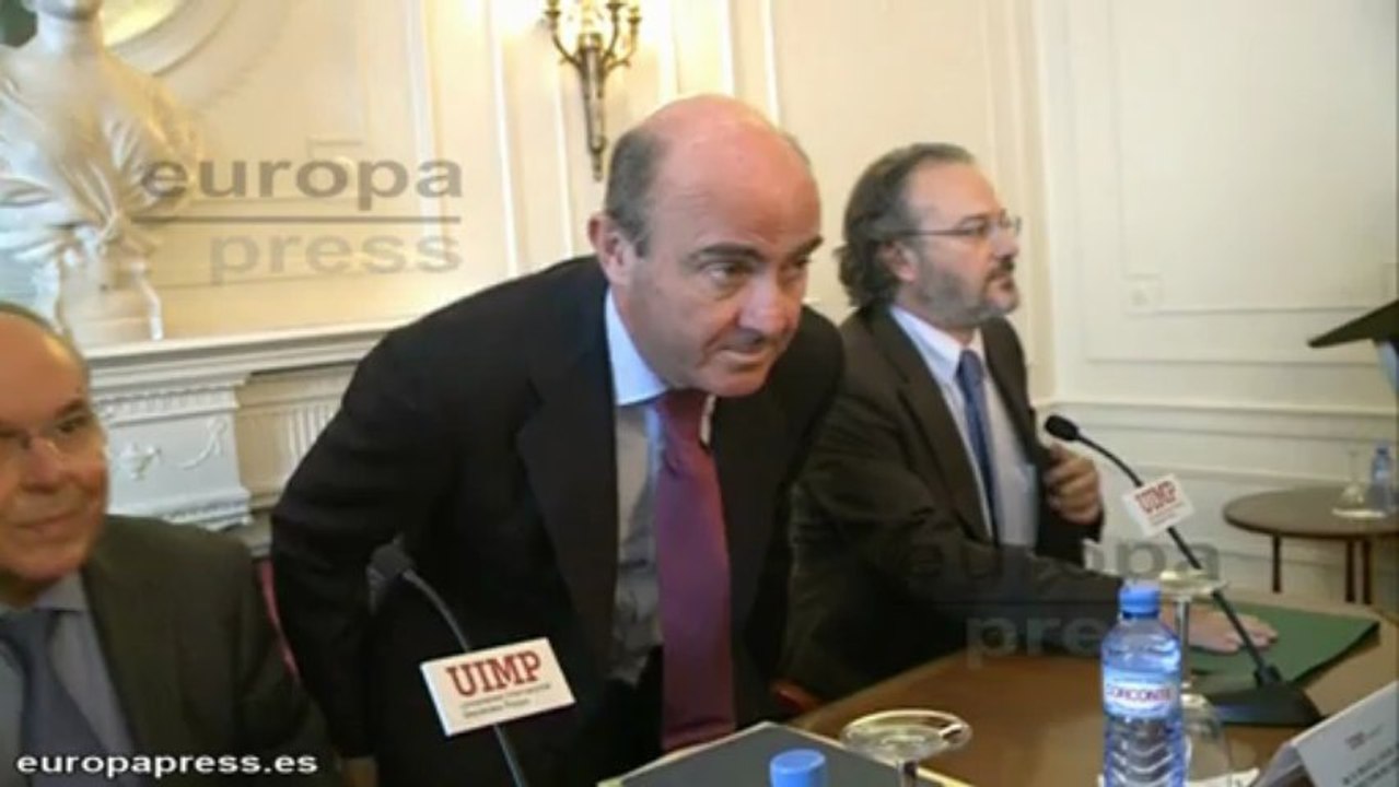 Guindos: "Caída PIB, más próxima al 0 que al 0'5"