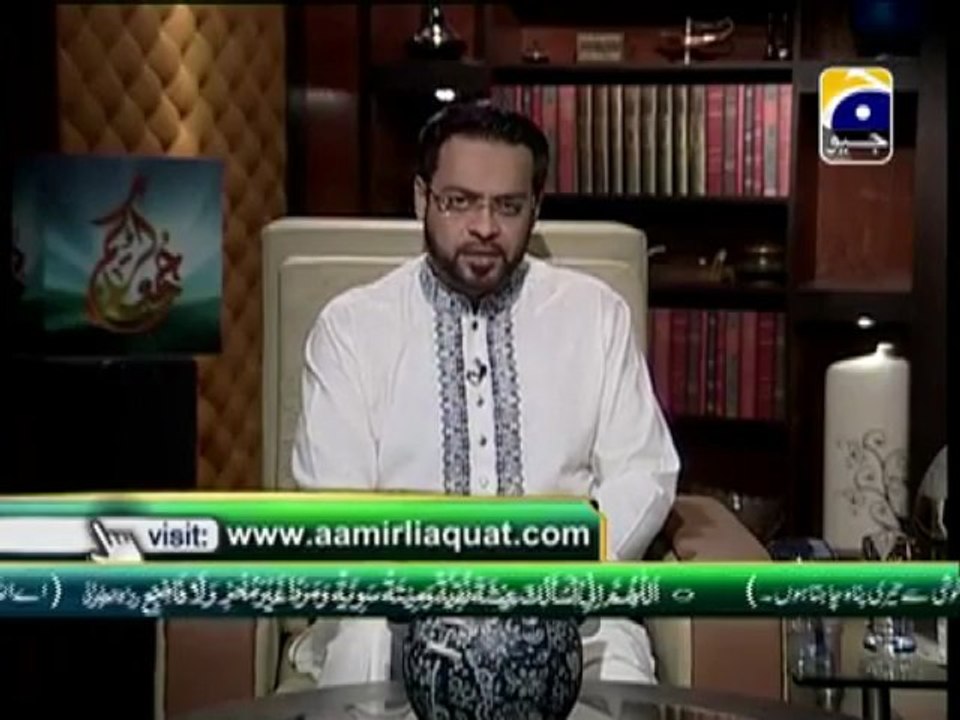Jummah Kareem Ep # 19 Part 2 with Aamir Liaquat Husain on Geo tv at 14-6-2013