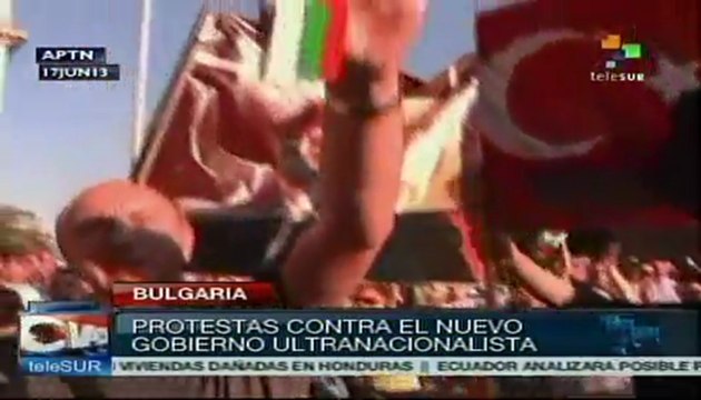 Continúan protestas antigubernamentales en Bulgaria