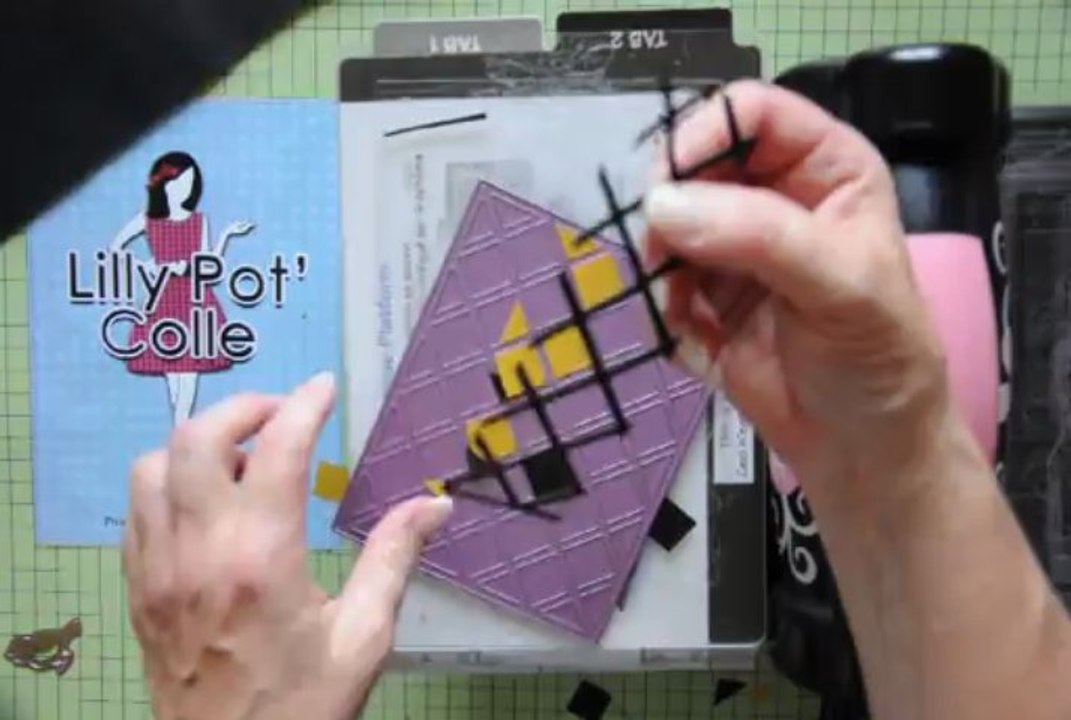 Utiliser les feuilles de papier tissé noires LILLY POT'COLLE