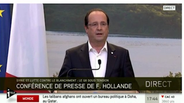 Hollande au G8 : Un grand pas sur la lutte contre la fraude fiscale