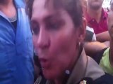 Coronel Cláudia Romualdo é 'encurralada' no meio da manifestação pelas bombas de gás