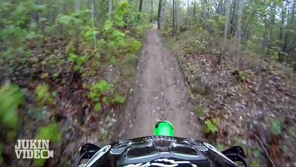 POV Moto in Forest | Helmet Cam CRASH