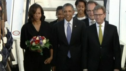 Obama arrives in Germany