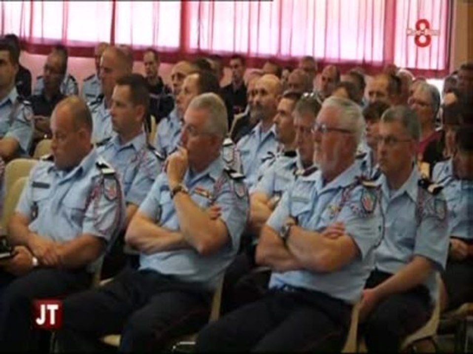 Rendez-vous annuel des pompiers à Seyssel (Haute-Savoie)