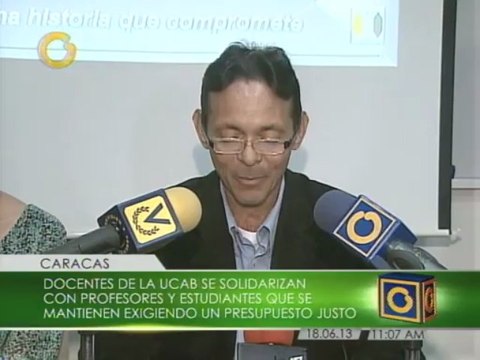 Profesores de la Ucab exhortan al ministro Calzadilla a tomar conciencia sobre los problemas de las universidades