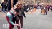 Nerdy Guy TAKES OUT Dancing Couple