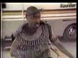 Tupac behind the scenes