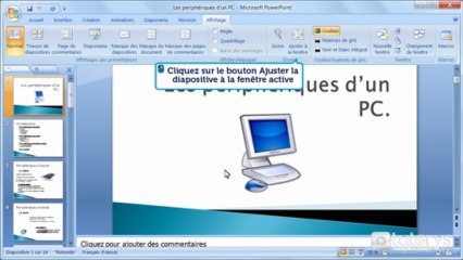 Comment faire un zoom sur une présentation PowerPoint 2007 ?