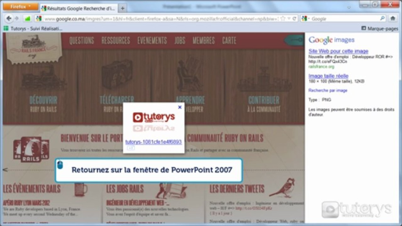 Comment insérer une image avec PowerPoint 2007 ?