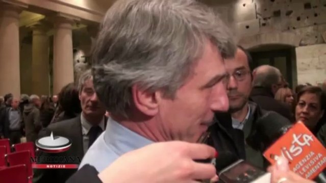 Sassoli presenta il suo programma Partire da Roma per cambiare l'Italia