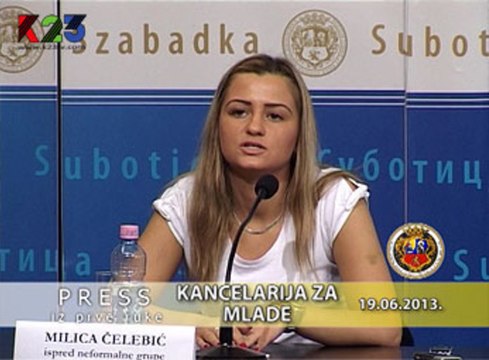 K23TV - Press iz prve ruke - Kancelarija za mlade, Subotica - 19. jun 2013.