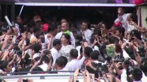 Célébration du 68e anniversaire d'Aung San Suu Kyi à Rangoun