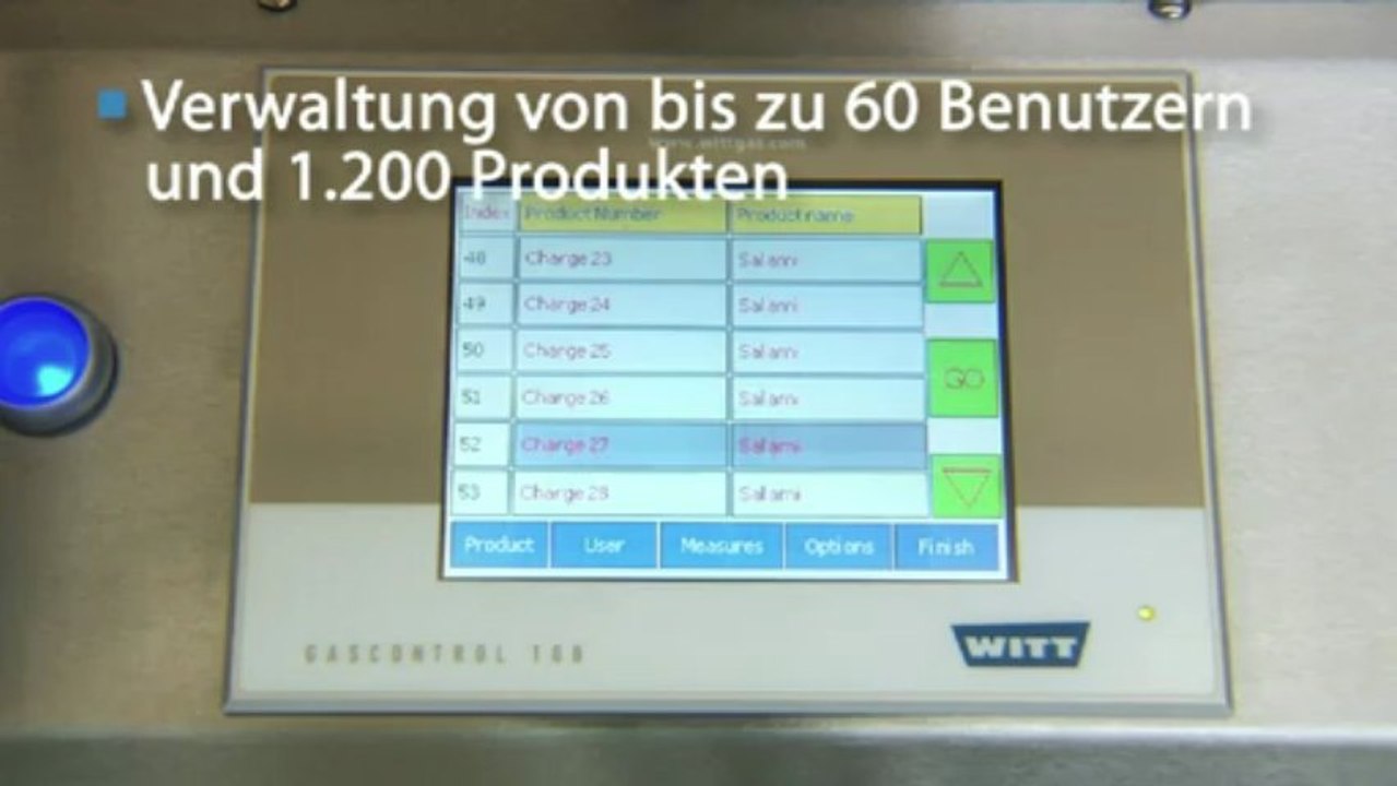 Dichtheitsprüfung von Lebensmittelverpackungen mit Schutzatmosphäre WITT LEAK-MASTER