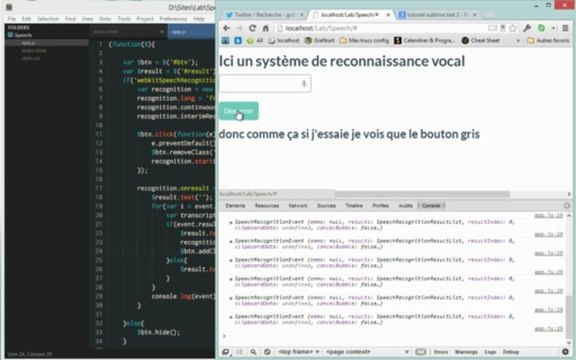 Tutoriel vidéo Javascript : Web Speech API